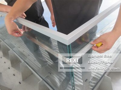 Stainless Steel Balcony Planter And Railing System