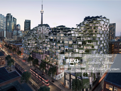 Stainless Steel Balcony Planter And Railing System